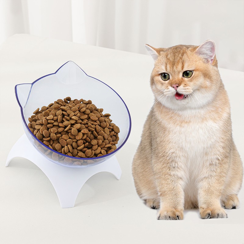猫碗供应商-低价销售耐用透明环保安全抬高喂食碗