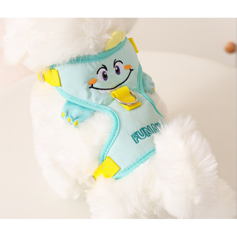 Dog Leash Manufacturer - Cute Dinosaur Small Size Teddy Chain Harness Comfortable Features