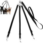 Pet Leash Manufacturer - Heavy Duty 360° Swivel Dual Nylon No Tangle Detachable Multiple Ways Striped