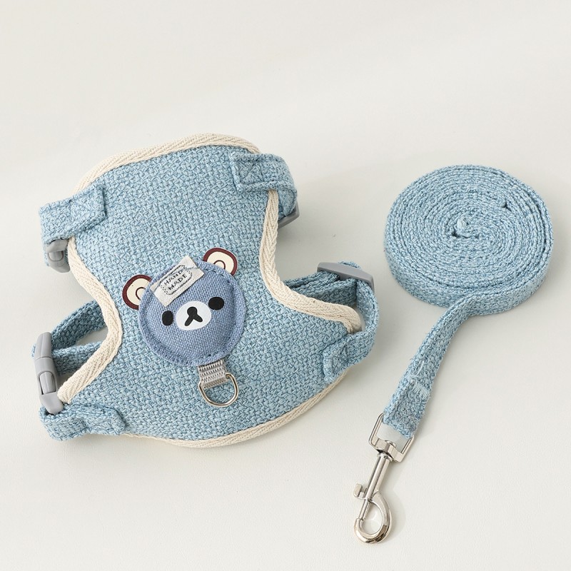 Pet Harness Set Factory - Manufacturer Straight Pet Dog Safety Harness Leash Set Wholesale