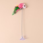 Pet Fun Toys Factory - Low Price Wholesale Cat Teasing Stick Spring Suction Cup Mouse Toys