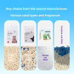 Cat Litter Supplier - Manufacturer Wholesale Dust-Free Tapioca Mixed Activated Carbon Tofu Clumping Sand