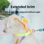 Pet Rain Coat Manufacturer - Reflection Outdoor Puppy Waterproof Transparent PU Raincoat Apparel