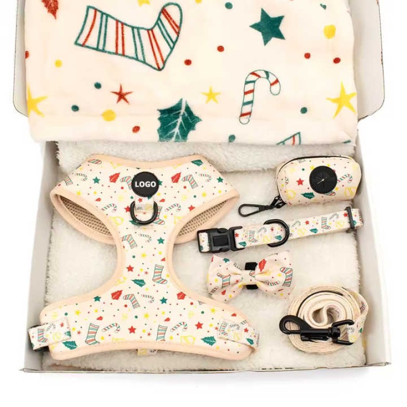 Dog Collar Set Manufacturer - Wholesale Personalized Designer Soft Padded Harness Set for Dog