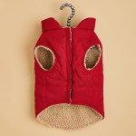 Dog Clothes Factory - 2 Layers Fleece Lined Warm Jacket Winter Cold Weather Windproof Padded Puppy