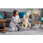 Dog Sofa Bed Factory - Wholesale Orthopedic Waterproof Flannel Rectangle Pet Cushion Supportive Foam