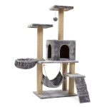 Cat Tree Factory - Factory Custom Ceiling Multi-level Tower With Hammock Ladder Sisal Short Plush
