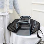 Pet Backpack Supplier - Open Top Oxford Material Fashionable Chest Crossbody Portable Outdoor Breathable Shoulder