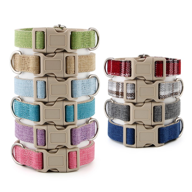 Pet Collar Factory - Wholesale Recycled Sustainable Eco-friendly Luxury Soft Hemp Cotton Adjustable