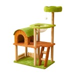 Cat House Manufacturer - Custom Luxury With Scratcher Mat Climbing Frame Tree-Hole Eco-Friendly Stylish