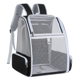 Cat Carrier Backpack Supplier - Breathable Polyester Pet Bag Zipper Closure Expandable Folding School