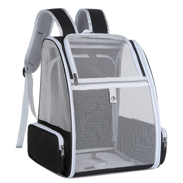 Cat Carrier Backpack Supplier - Breathable Polyester Pet Bag Zipper Closure Expandable Folding School