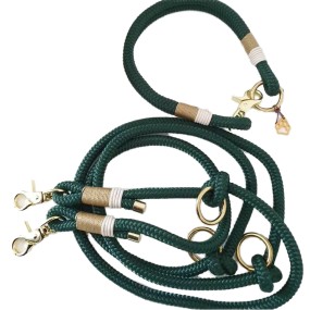 Pet Leash Supplier - Nylon Rope Swivel Hook Handle Long Strap Luxury Western Durable PU Silicone