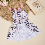 Dog Apparel Supplier - Printed Leopard Princess Skirts Summer Skirt Puppy Polyester Dog Dress