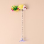 Pet Fun Toys Factory - Low Price Wholesale Cat Teasing Stick Spring Suction Cup Mouse Toys