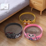 Cat Scratch Board Supplier - Bsci Round Pets Rest Sleeping Small Animals Corrugated Paper Felt Bed