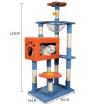 Cat Tree Factory - Factory Custom Ceiling Multi-level Tower With Hammock Ladder Sisal Short Plush