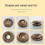 Cat Scratching Board Supplier - Factory Direct Sale Accordion Scratching Board Toy Bell Kitty Toy Ball