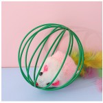 Cat Toys Supplier - Manufacturer Direct Sales Colored Forcing Mouse Interactive Rolling Cage Toys