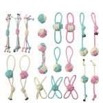 Dog Chew Toy Supplier - Wholesale Custom Rubber Bite Resistant Dog Rope TPR Toy Tooth Cleaning Interactive