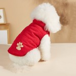 Dog Clothes Factory - 2 Layers Fleece Lined Warm Jacket Winter Cold Weather Windproof Padded Puppy