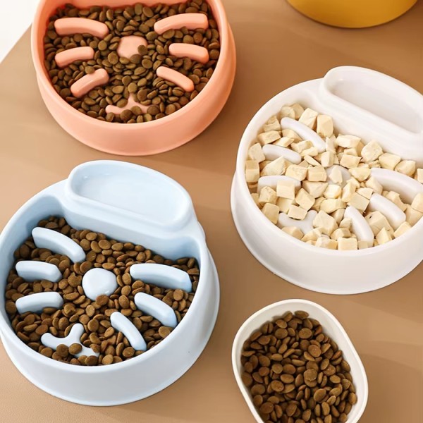 宠物碗工厂-高品质环保设计回收塑料彩色慢食