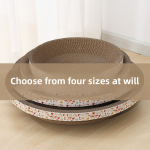 Cat Scratcher Supplier - Eco-Friendly Large Space Play Toy Nest Bowl Type Board Corrugated Paper Scratch-Free