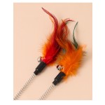 Pet Toys Manufacturer - Wholesale Creative Design Spring Suction Cup Colorful Feather Interactive