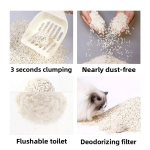 Cat Litter Supplier - Manufacturer Wholesale Dust-Free Tapioca Mixed Activated Carbon Tofu Clumping Sand