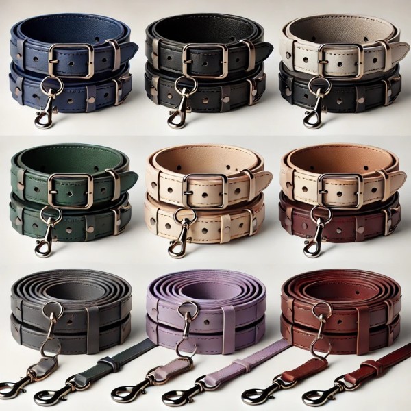 Dog Collar Manufacturer - OEM Custom Luxury Adjustable Leather Reflective Anti-lost Tracker Collar