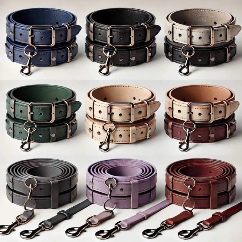 Dog Collar Manufacturer - OEM Custom Luxury Adjustable Leather Reflective Anti-lost Tracker Collar