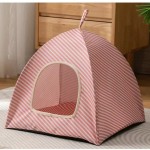 Cat Room Tent Supplier - Summer Fabric Breathable Tent Shaped Cooling Pad Protective Mosquitoes Insects
