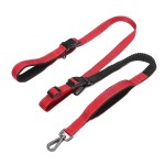 Dog Leash Factory - Luxurious Nylon Dual Elastic Handles 3m Heavy Duty Bungee Highly Reflective