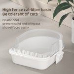 Cat Litter Box Supplier - Hot Selling Large Environmentally Friendly Material Cleaning Top Detachable
