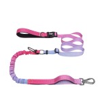 Dog Leash Factory - Luxurious Nylon Dual Elastic Handles 3m Heavy Duty Bungee Highly Reflective