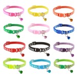 Puppy Collar Supplier - Factory Direct Sales Bell Multi-colors Paw Print Adjustable Nylon Reflective