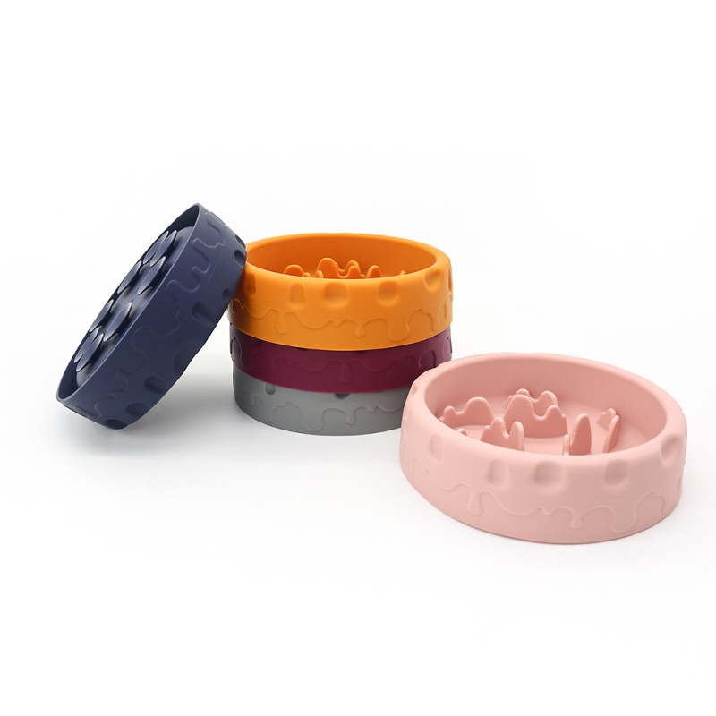Silicone Dog Bowl Supplier - Wholesale New Design Eco-Friendly Water Food Slow Feeder Portable