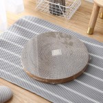 Cat Scratch Board Supplier - Bsci Round Pets Rest Sleeping Small Animals Corrugated Paper Felt Bed