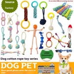 Dog Chew Toy Supplier - Wholesale Custom Rubber Bite Resistant Dog Rope TPR Toy Tooth Cleaning Interactive