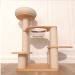 Cat Tree Supplier - Wholesale Custom Indoor Luxury Solid Wood Climbing Frame Tree Nest Jumping Platform