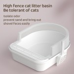 Cat Litter Box Supplier - Hot Selling Large Environmentally Friendly Material Cleaning Top Detachable