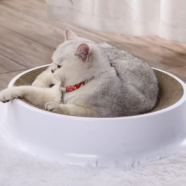Cat Scratch Board Supplier - Hot Selling High Quality Round Cardboard Cat Rest Play Paper Scratch Board