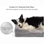 Dog Sofa Bed Factory - Wholesale Orthopedic Waterproof Flannel Rectangle Pet Cushion Supportive Foam