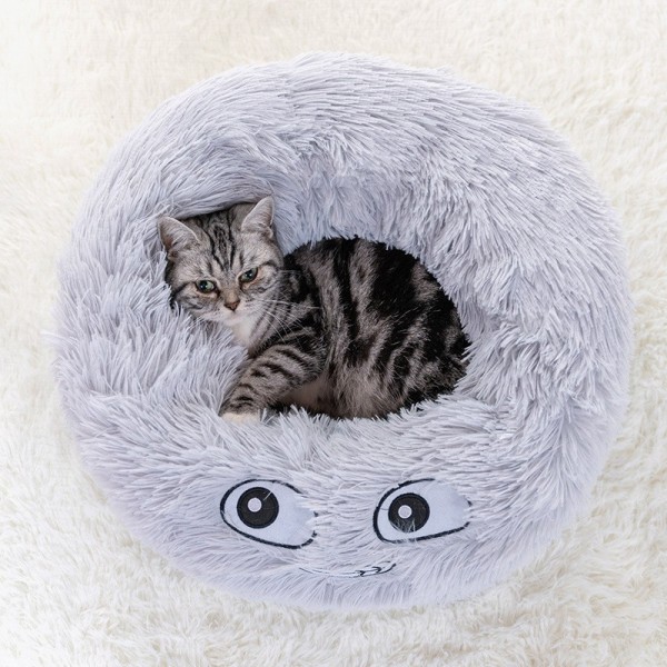 Pet Bed Manufacturer - Wholesale Faux Fur Donut Eco-Friendly Round Bed Dogs Cats Factory Direct