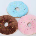 Pet Toys Supplier - Wholesale Customized Colored Velvet Donuts Eco-Friendly Durable Chew Toys