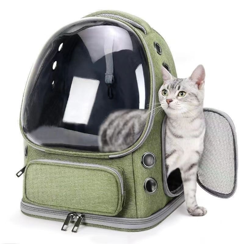 Pet Backpack Factory - Breathable Waterproof Oxford Transparent Portable Eco-Friendly Travel Bag Outdoor
