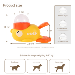 Pet Food Dispenser Manufacturer - 1L Smart Interactive Press Entertainment Duck Bowl 2-in-1 Automatic
