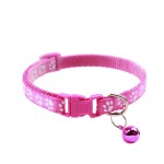 Puppy Collar Supplier - Factory Direct Sales Bell Multi-colors Paw Print Adjustable Nylon Reflective