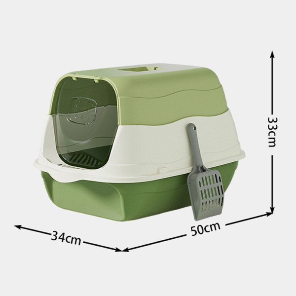 Cat Litter Box Supplier - Open Top High Sides Includes Scoop