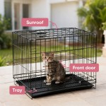 Dog Cage Supplier - High Quality Iron Plastic Double Door